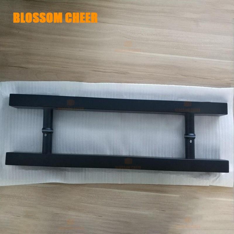 Modern Stylish Durable Iron Door Handles Long Stainless Steel Front Entry for Hotel/Mall/Office Use 1 Year Warranty Easy
