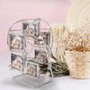 Unique Rotating Wheel Rack Photo Picture Frame Wedding Photography Studio Home Decoration