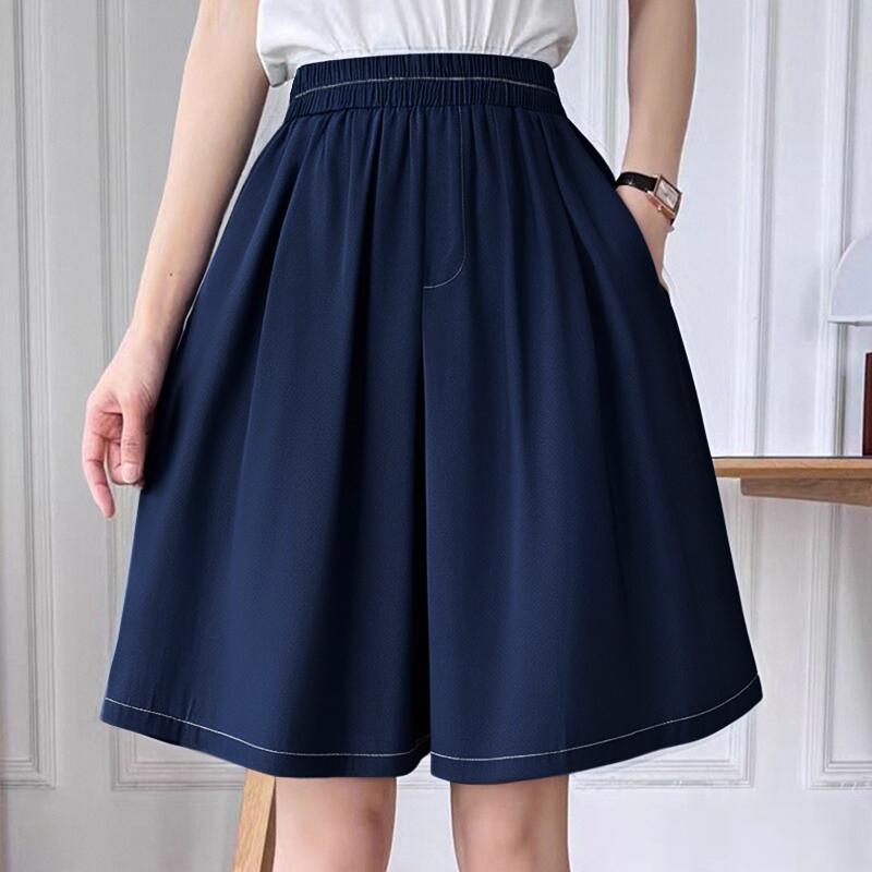 

Женские повседневные шорты-бермуды ZANZEA широкого кроя 2XL темно-синий