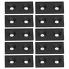 10Pcs Aluminum   End   Alloy Metal Cover Plate Linr Moving Parts 3060 Double Holes
