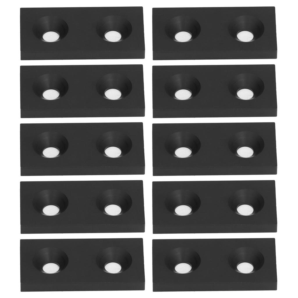 10Pcs Aluminum   End   Alloy Metal Cover Plate Linr Moving Parts 3060 Double Holes