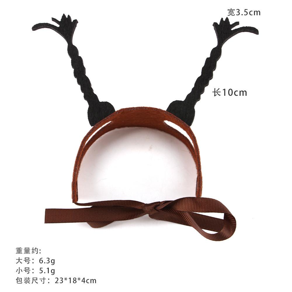 Festive Halloween Pet Accessories With Charming Headbands In Heart And Braid Styles