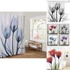 Versatile 3d Mart Waterproof Lotus Print Bathroom Polyester Shower Curtain Featuring 12 Hooks For Any Bathroom Style