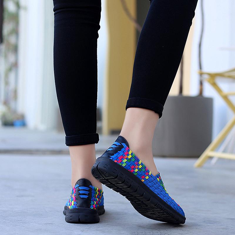 Summer Women Sneakers Comfort Casual Nurse Plus Size Flats Loafers Soft Beach Walking Sports Shoes Lightweight Slip On