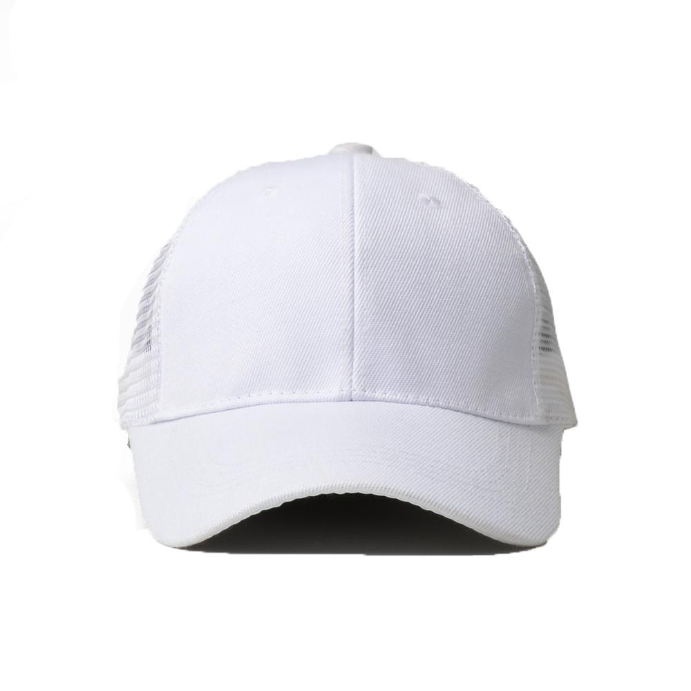 NORTHWOOD Solid Color Summer Mesh Baseball Cap for Men Women Unisex Hard Top Adjustable Sun Visor Mesh Outdoor Dad Hat 55-60 cm белый