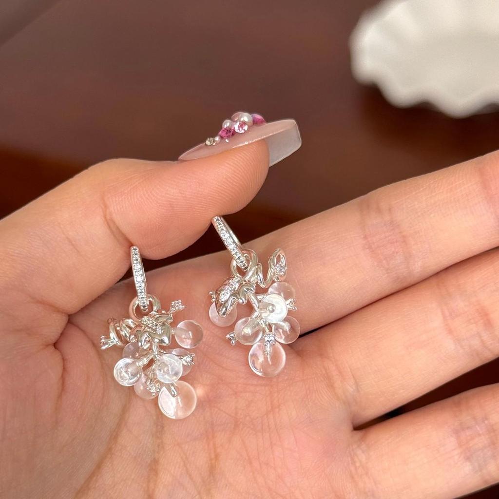 Elegant Summer Dew Grape Hoop Earrings - Unique, High-End, Stunning Design (2026)
