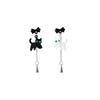 New Geometric Asymmetric Bow Cat Droplet Pendant Earrings Unique Fun Cute Sweet Versatile Jewelry Gifts Wholesale