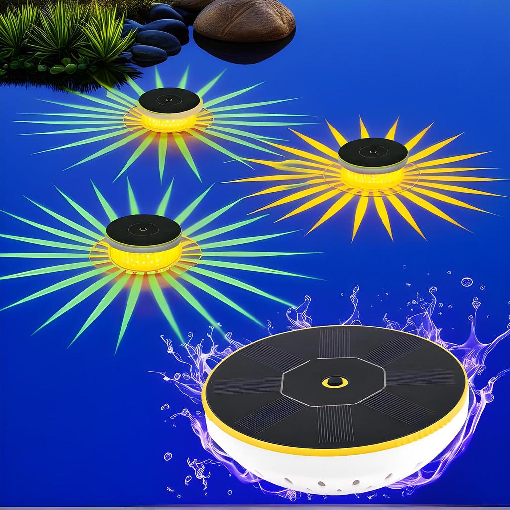 Solar Pool Lights Pool Floating Color Changing Lights Waterproof Solar Pond Lamp For Outdoor Party Pond Beach Backyard Garden