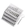 PC Screw Set, Mini Screwdriver, for Eyeglass Repair, Watch Repair, Maintenance, Screw Replacement, PC Assembly (4-box Set, Size: M2-3, Length: 2-10mm)