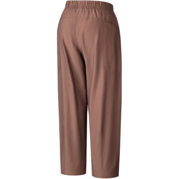 Anta Training Series Solid Color Mid-Rise Drawstring Breathable Versatile Loose Sports Long Pants Women Bottoms 162537511-1