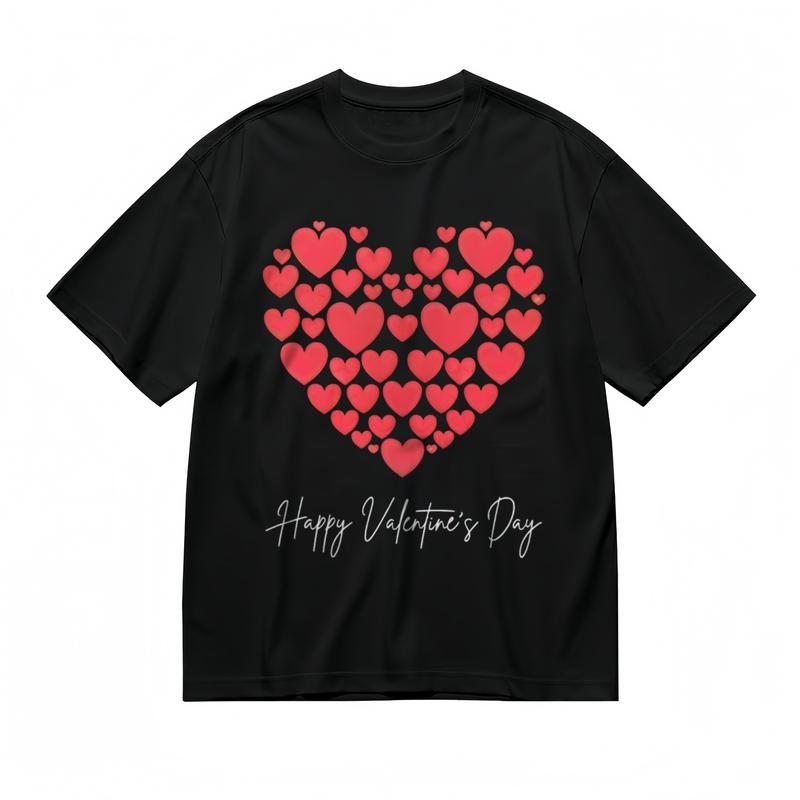 Women's Comfy Slight Stretch Classic T-Shirt Valentine's Day Graphic Tee