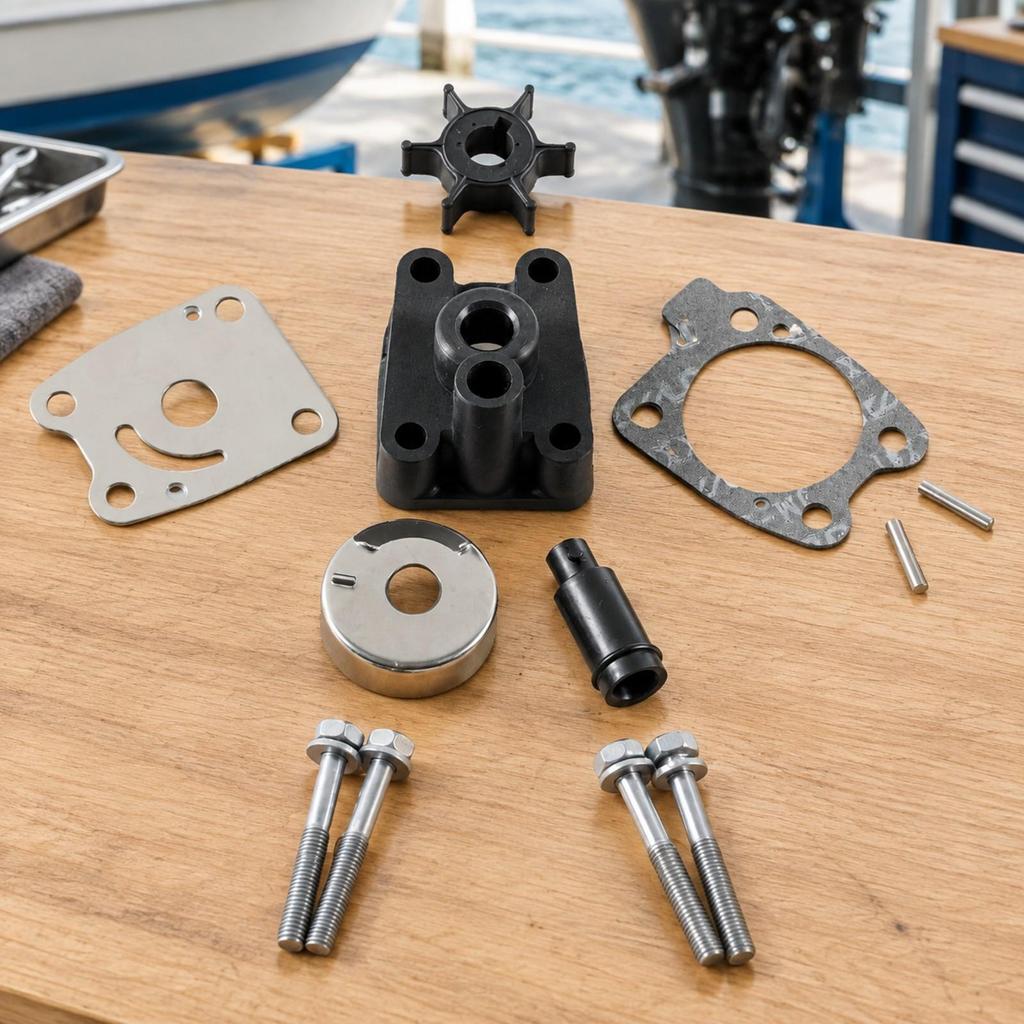 4-Stroke Outboard Water Pump Kit Aftermarket for Boat Owners, Marine Technicians