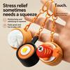Cartoon Calming Keychain Keys Pizza Egg Foods Clicker Key Chain  Children Adults