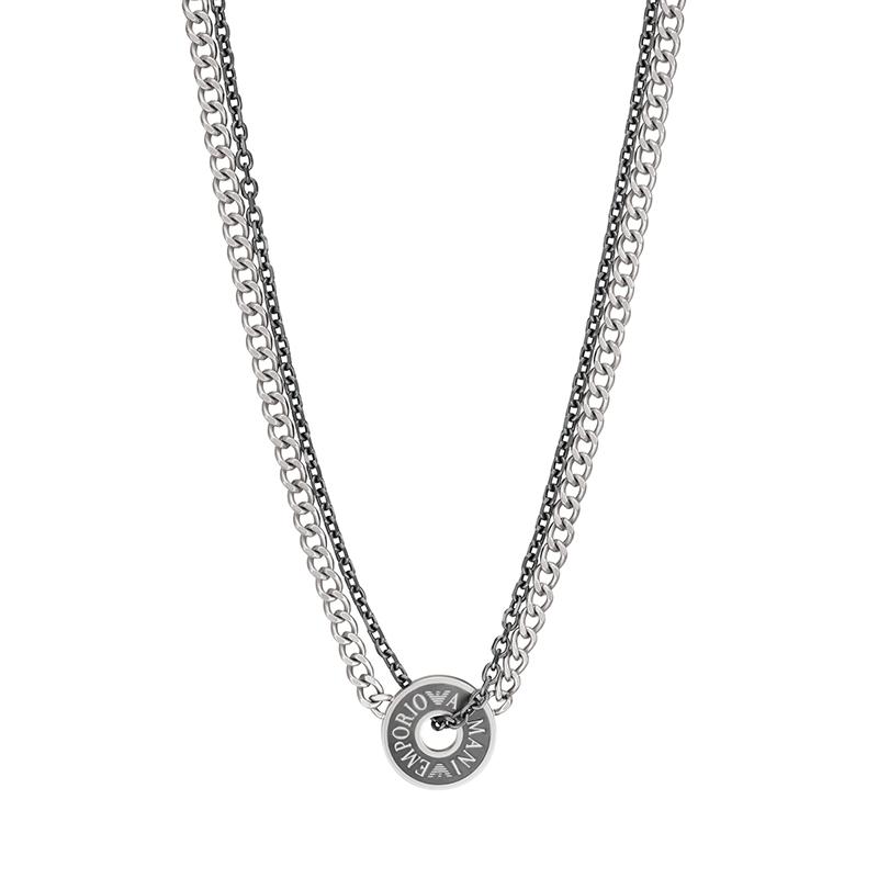 Emporio Armani Fashion Stainless Steel Necklace Men necklaces EGS3093040 Basic Packaging