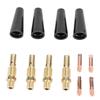48 Pcs Flux Core Gasless Nozzle Tips Kit 0.030 Inch MIG Welding Tips Gas Diffuser for Magnum 100L