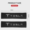 Car Sticker 2025 New Tesla 2PCS Car Seat Belt Shoulder Pads Auto logo Safety Belt Protection Cover For Tesla Model S Tesla Model