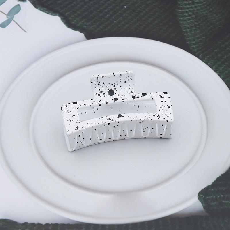 Garras de Cabelo Quadradas de Plástico para Mulher Presilhas de Cabelo 8,5cm/3,35in Tamanho Grande Sólido Barrete Presilhas de Cabelo Caranguejo Acessórios de Cabelo da Moda