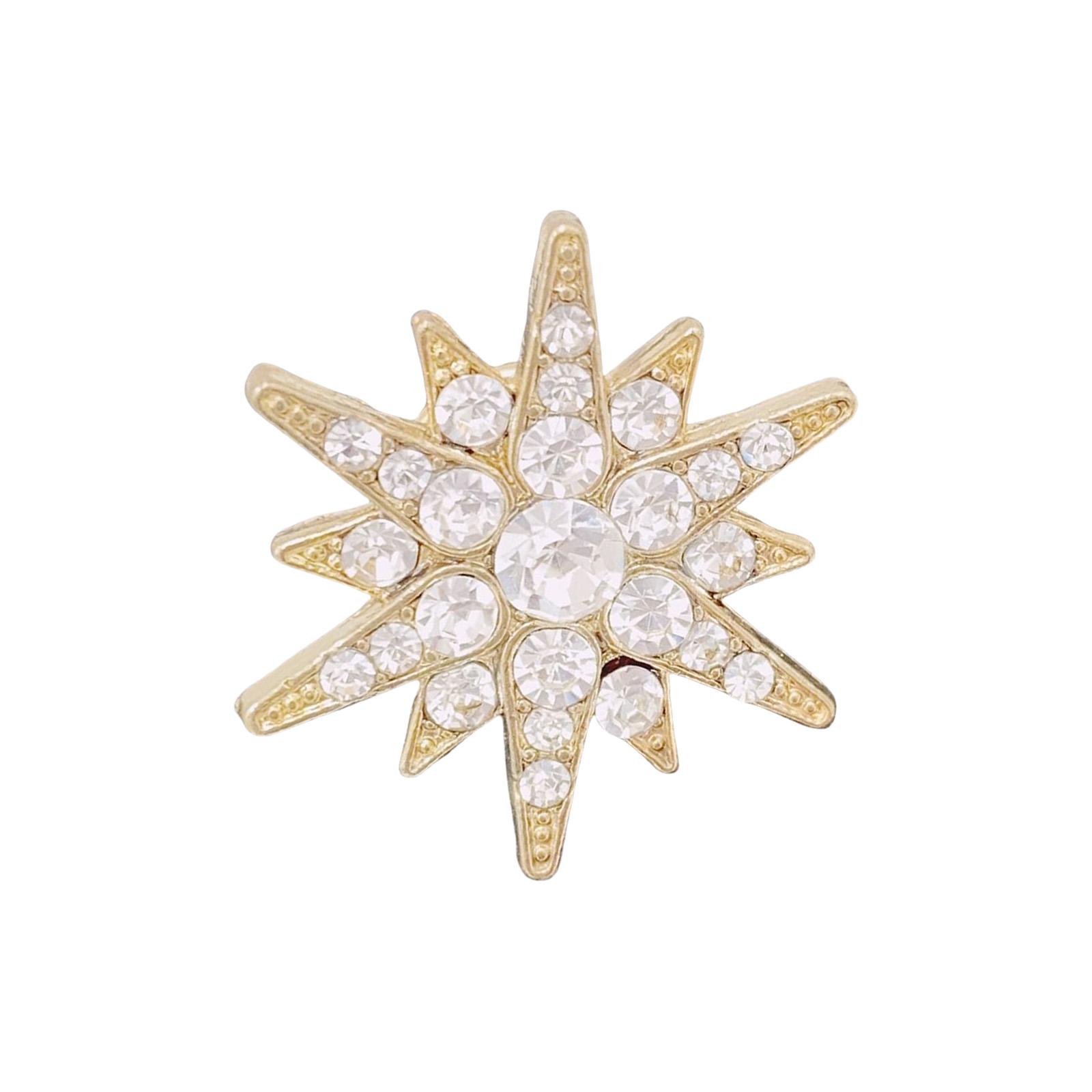 

Минималистичная брошь в корейском стиле, унисекс, аксессуар-пин, прочное металлическое покрытие, мистический символ звезды, легкое крепление 3