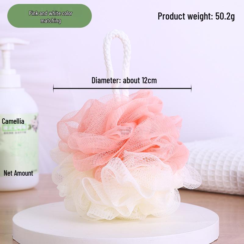 Premium Large Loofah Bath Ball - Exfoliating Shower Puff for Women 40g Single