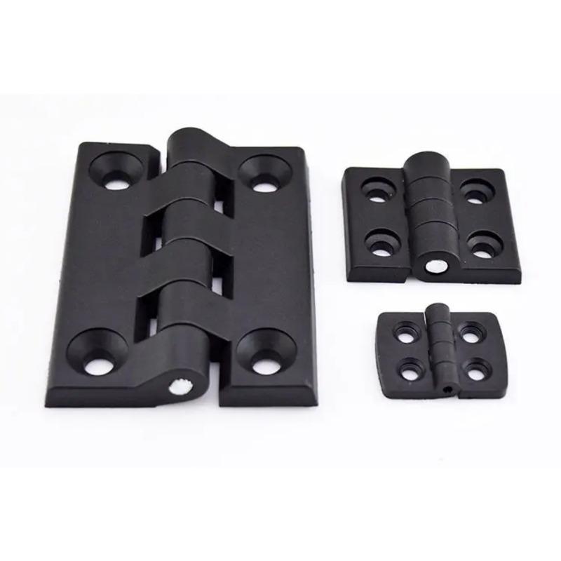10pcs Hinges Black Color Nylon Plastic Butt Hinge for Wooden Box Furniture Electric Cabinet Scharnier Door Hinges