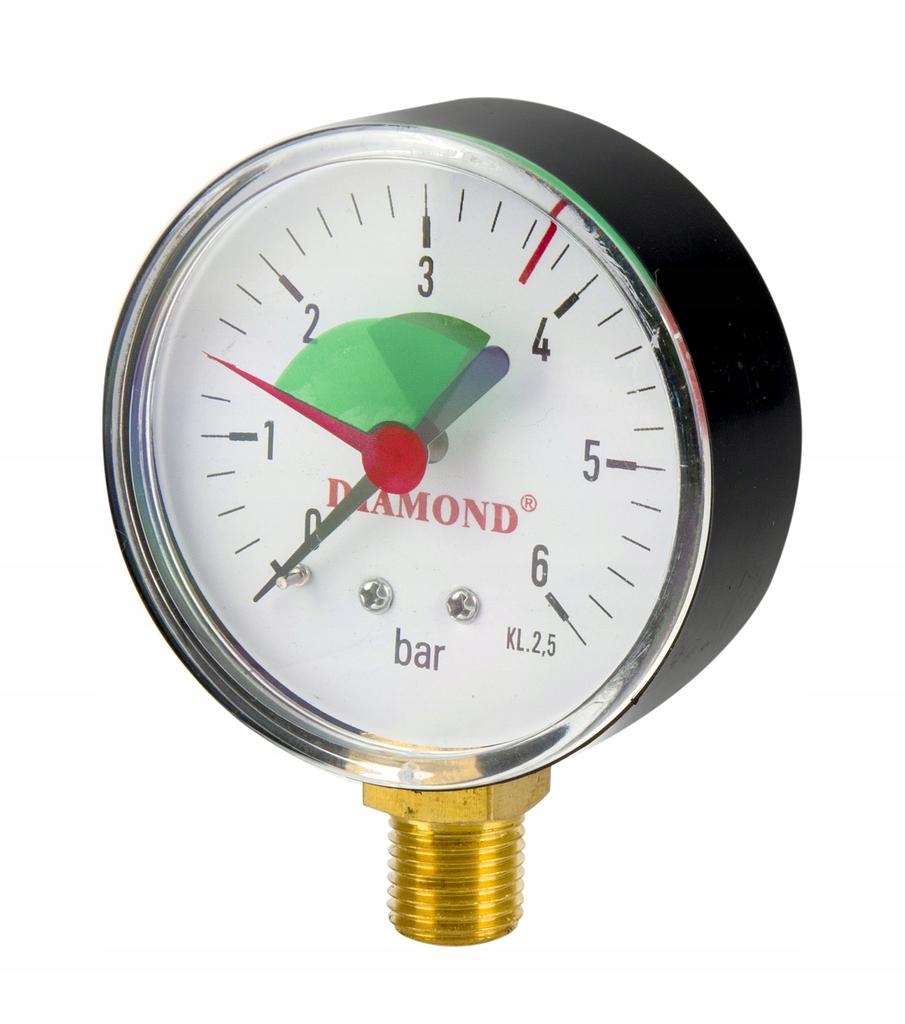 Manometr Ciśnieniomierz Fi 50 Mm Zakres 0-6 Bar