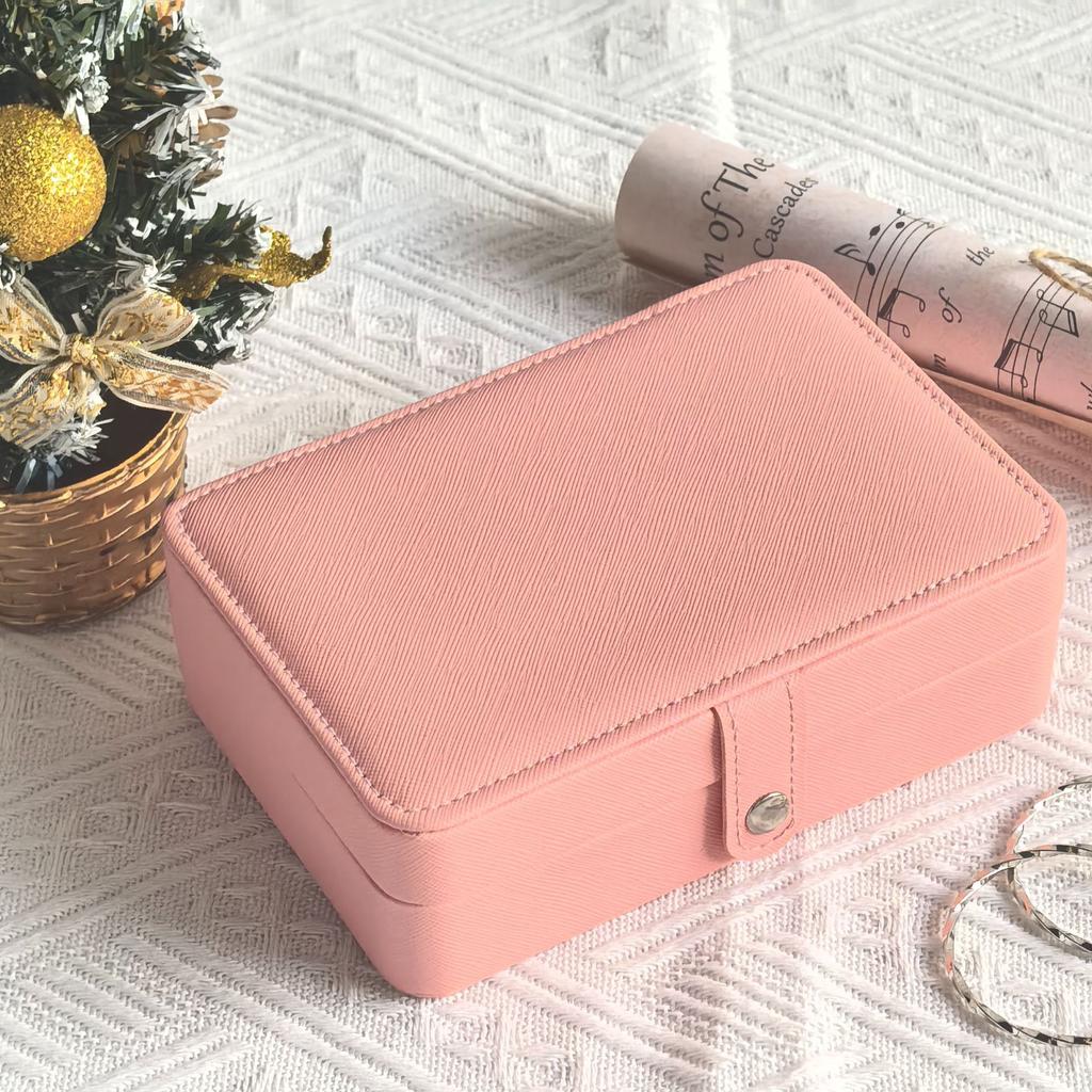 Portable Jewelry Box Double-layer Jewelry Jewelry Storage Jewelry Packaging Household Waterproof Storage Box Premium Gift Box