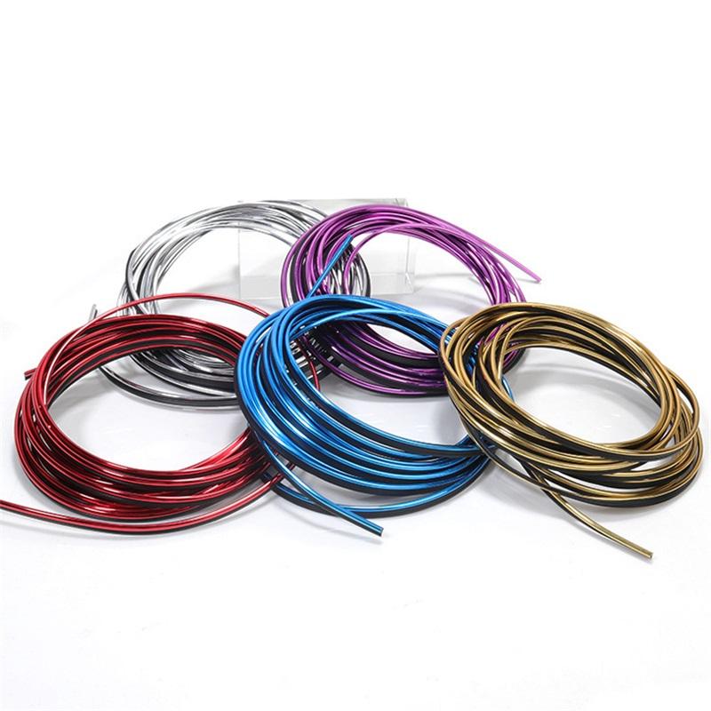 Super Flexible 5M/3M Car Interior Moulding Trim Strip Door Gap Edge Moulding Trim Universal Decorative Line Auto Accessories