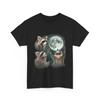 Raccoon T Shirt Three Raccoons with Moon Animals Lovers