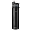Flasche Thermoflasche Fahrradflasche für Getränke 620ml Stahl Schwarz