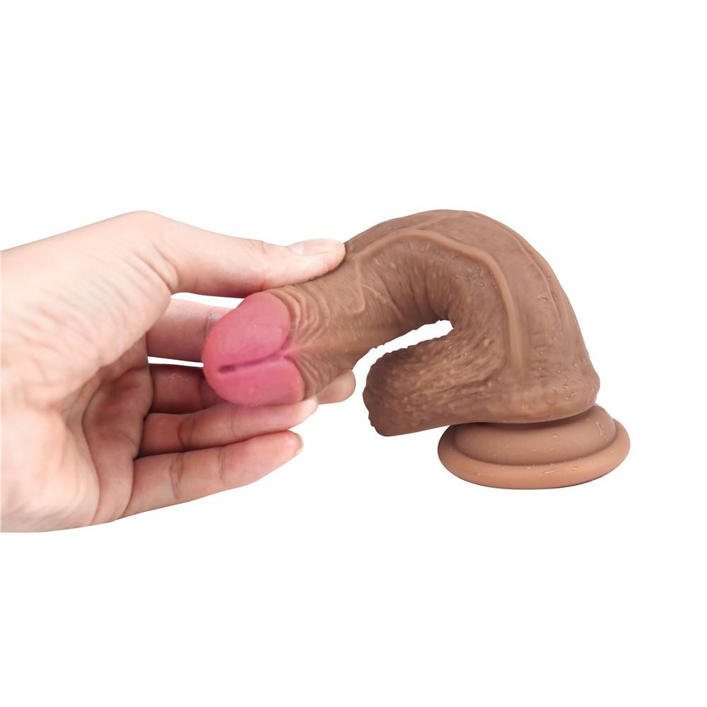 MoDi Realistischer Dildo Stretch Thrust G-Punkt Klitoris Anal Riesiger Penis Erwachsene Sexspielzeug für Frauen Paar Flirtwerkzeug