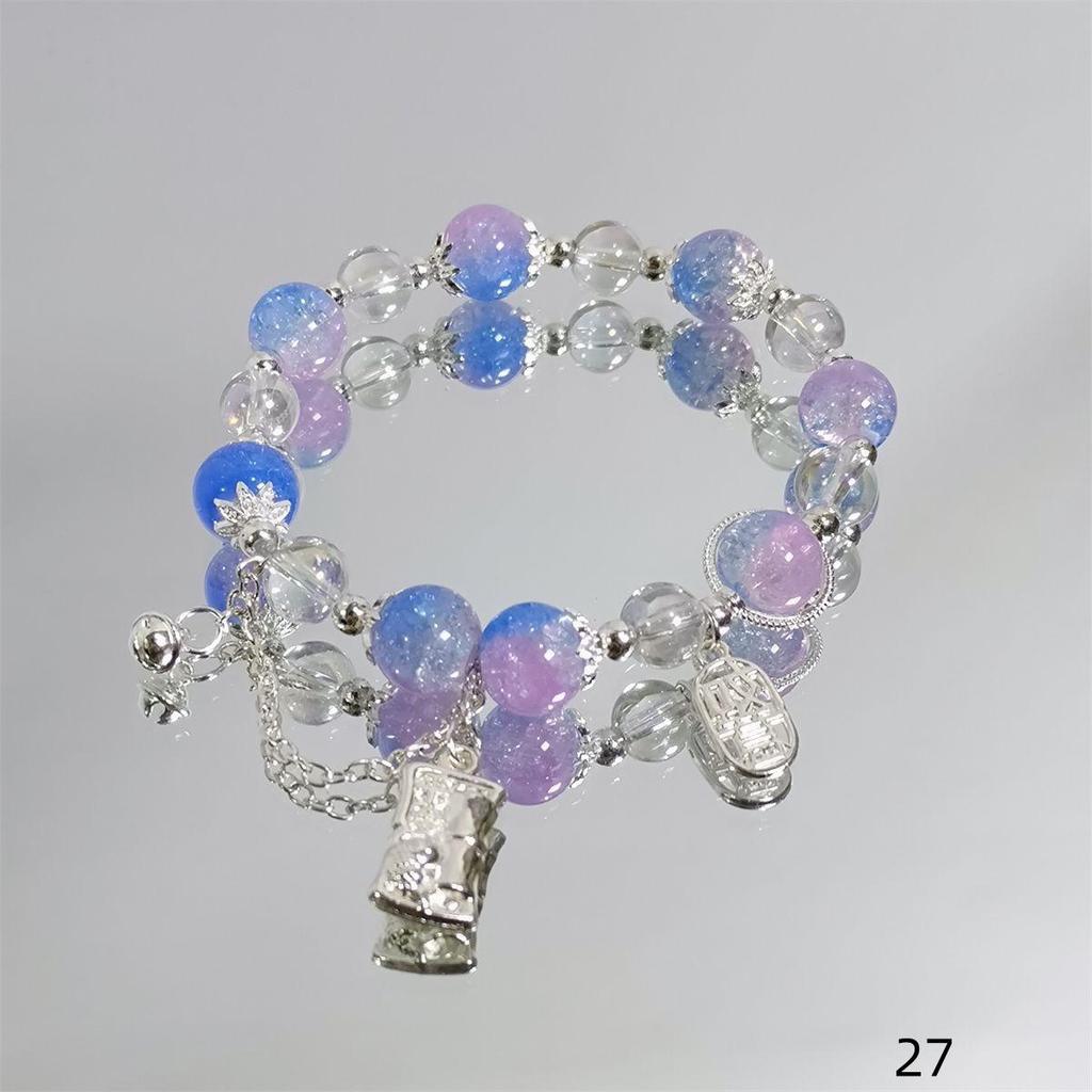 Mori Style Mermaid Crystal Bracelet - Sweet, Versatile Design for Women, Students, and Best Friends.