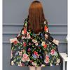 Damen Mittellang Große Größe Sonnenschutz Cardigan Tops Mantel Damen Sommer Spitze Druck Dünne Sonne Sonnencreme Jacke