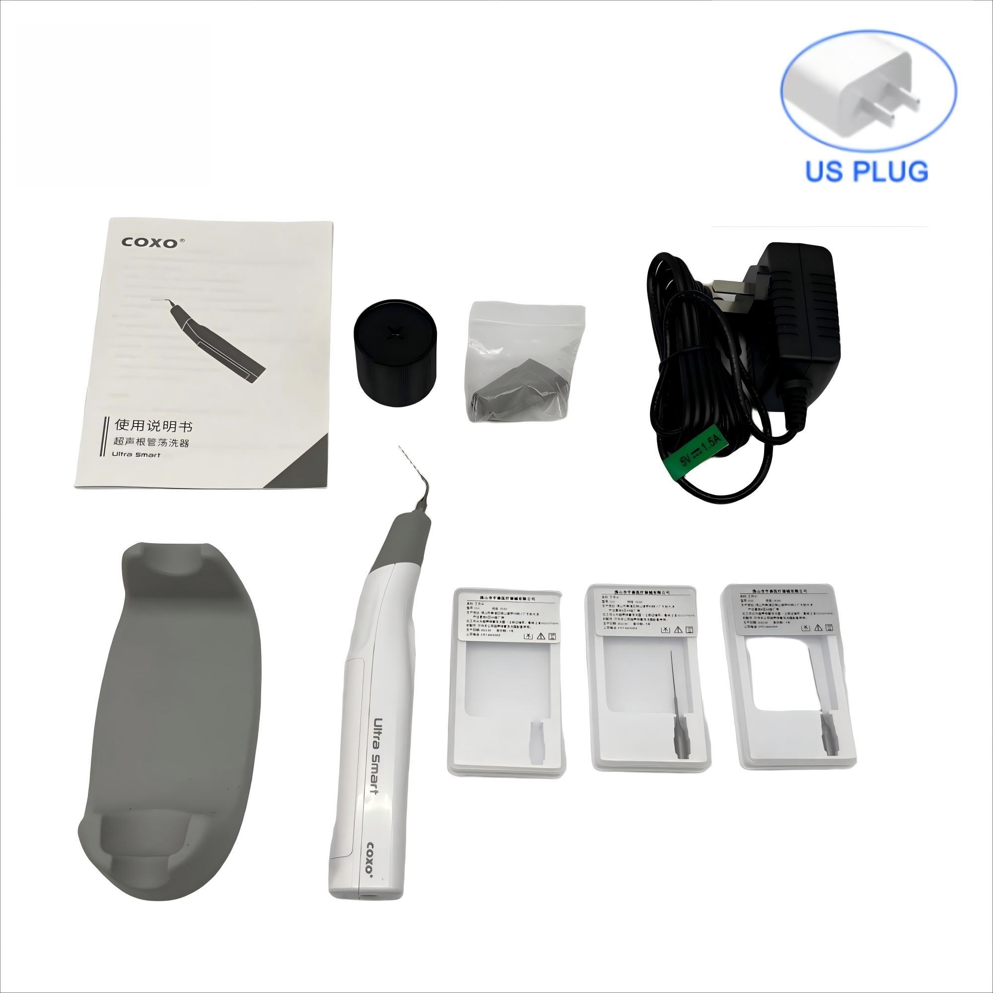 

YUSENDENT COXO Ultra Smart Endo Ultrasonic Activator Wireless LED Ultrasonic Activator For Endodontic Root Canal Irrigation Dentistry Tool US Plug білий