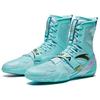Anta Comfortable Non-Slip Durable High-Top Professional Boxing Shoes Men Shoes Green Black 412440102-7
