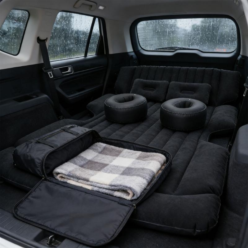 Inflatable Bed For SUV Including Cushions 600lbs Capacity Waterproof And Strong