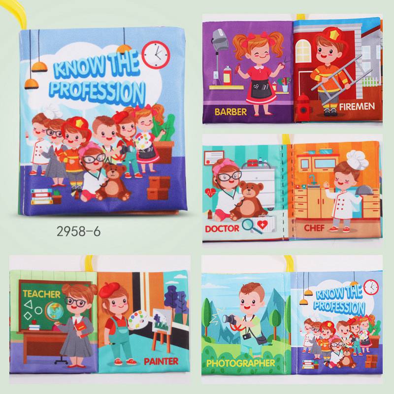 

Развивающие игрушки Интерактивное творчество Мягкая ткань Детская книга Шитье Новорожденный ребенок 10.5x9.5cm