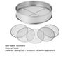 Soil Sieve Set Stainless Steel Frame with 5 Interchangeable Mesh Inserts Heavy Duty Garden Compost Sifter for Gravel Soil Sand Compost