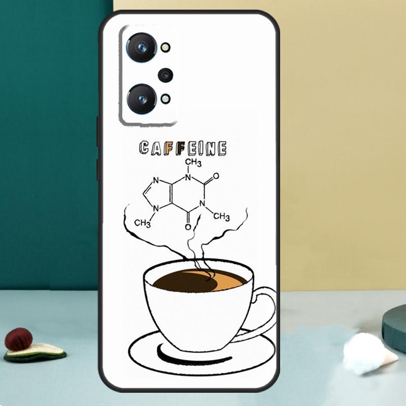 Science Chemistry Caffeine For Realme 14 13 Pro Plus 10 11 12 GT 5 6 6T GT7 Pro C61 C55 C53 C51 C21Y C25S C75 C67 Case
