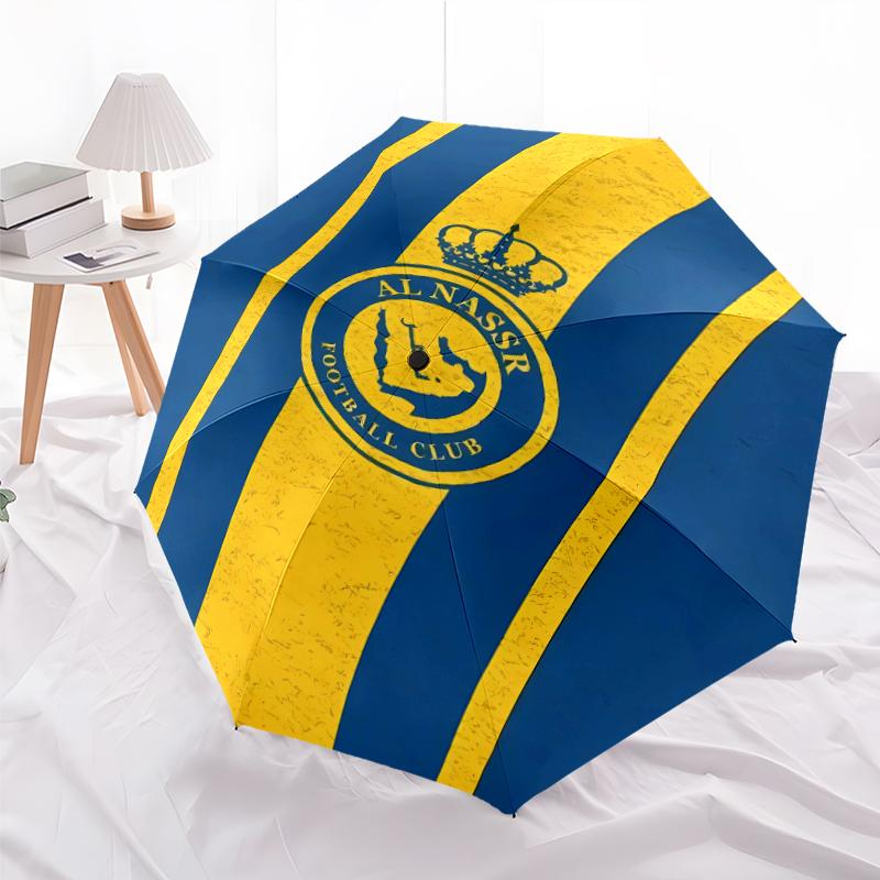 1 pezzo Squadra di Calcio (27) Ombrello, Protezione Solare e Schermatura UV. Ha Otto Stecche Robuste per l'Uso all'Aperto ed è il Regalo Perfetto