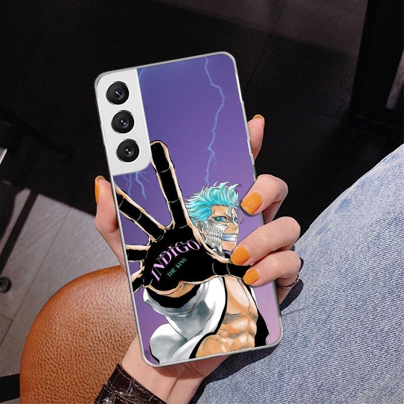 Bleach Grimmjow Phone Case For Samsung Galaxy S24 S25 Edge S26 Ultra S23 S22 S21 Plus S20 FE + Personalized Print Cover Galaxy S