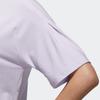 Adidas Casual Striped Round Neck Short Sleeve T-Shirt Women T-Shirts Light-Purple FT2908