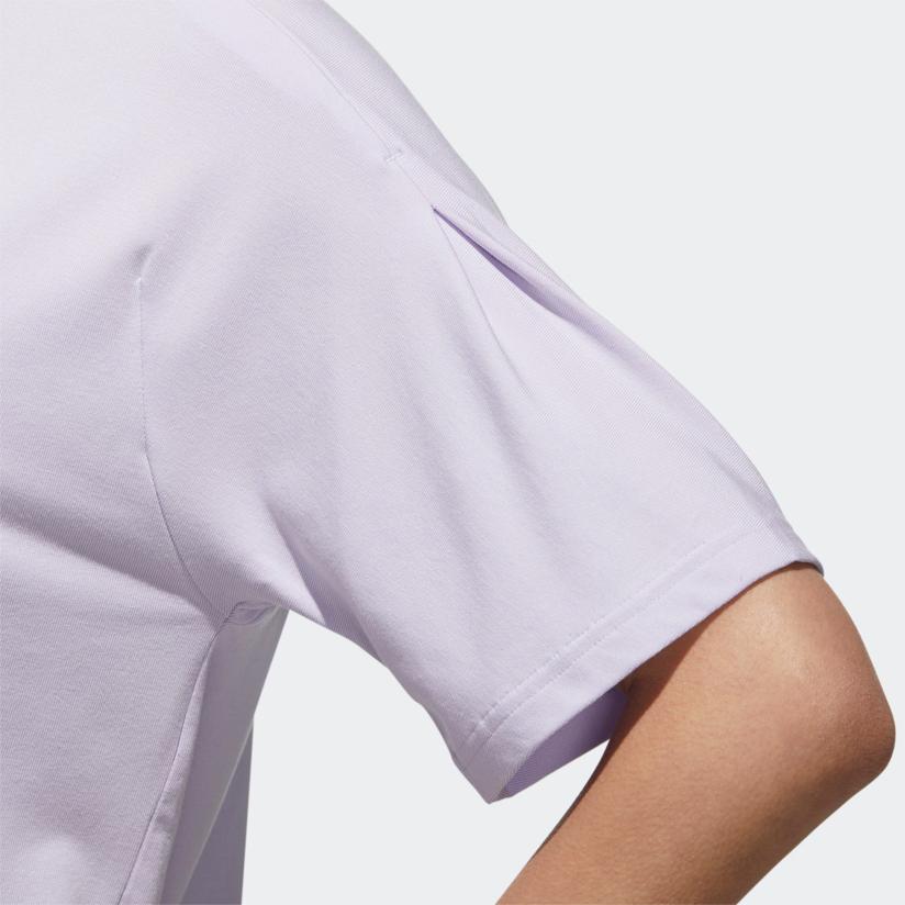 Adidas Casual Striped Round Neck Short Sleeve T-Shirt Women T-Shirts Light-Purple FT2908