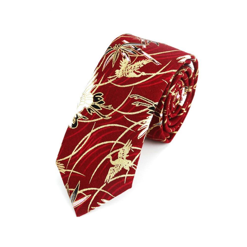 6cm Width Neck Tie Colorful Printed Tie Casual Floral Tie  Men's Party Clothing