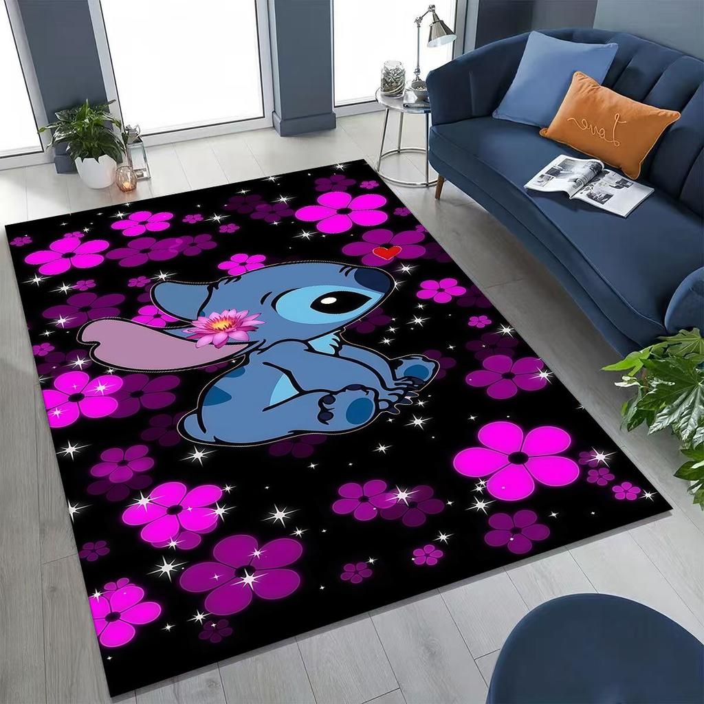 27 Style Stitch 2 Monster Cartoon  Rug for Bedroom Living Room Sofa Home Doormat Decor,Larger Kids Play Non-slip Floor Mat