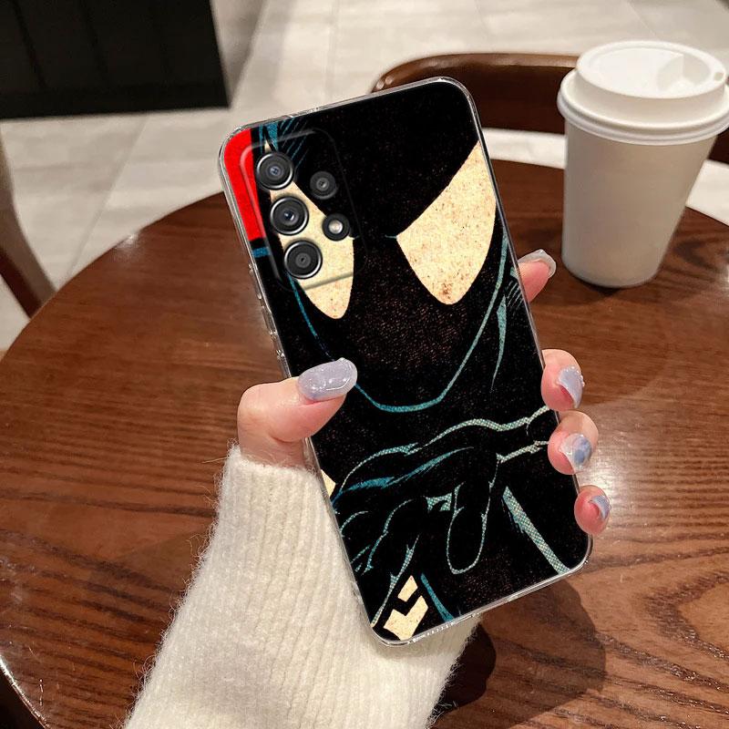 Marvel Spiderman Gwen Clear Case For Samsung Galaxy A57 A37 A56 5G A36 Cases A55 A54 A35 A26 A07 A17 A16 A06 A36 A15 Soft Cover