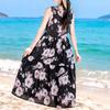 Plus Size Elegant Women's Summer Dress Casual Loose Sleeveless Long Dress Female Vintage Clothes