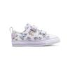 Converse All Star Series 2V Canvas Comfortable Casual Durable Low Top Walker Shoes Baby sneaker White Purple A01675C