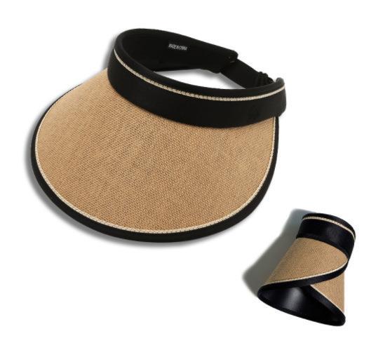 Sun protection cap Foldable sun hat Outdoor riding women's large brim Empty top cycling sun protection fisherman sun hat