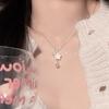 French Summer Shell Star Pearl Pendant Necklace For Women Fashionable Personalized Daily Accessory Party Jewelry Birthday Gifts