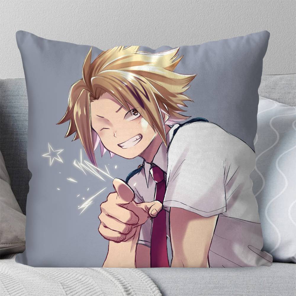 My DHero CAcademia Kaminari Denki Pillow Case Fashion Square Pillowcase Bedroom Sofa Room Ins Decoration Leisure